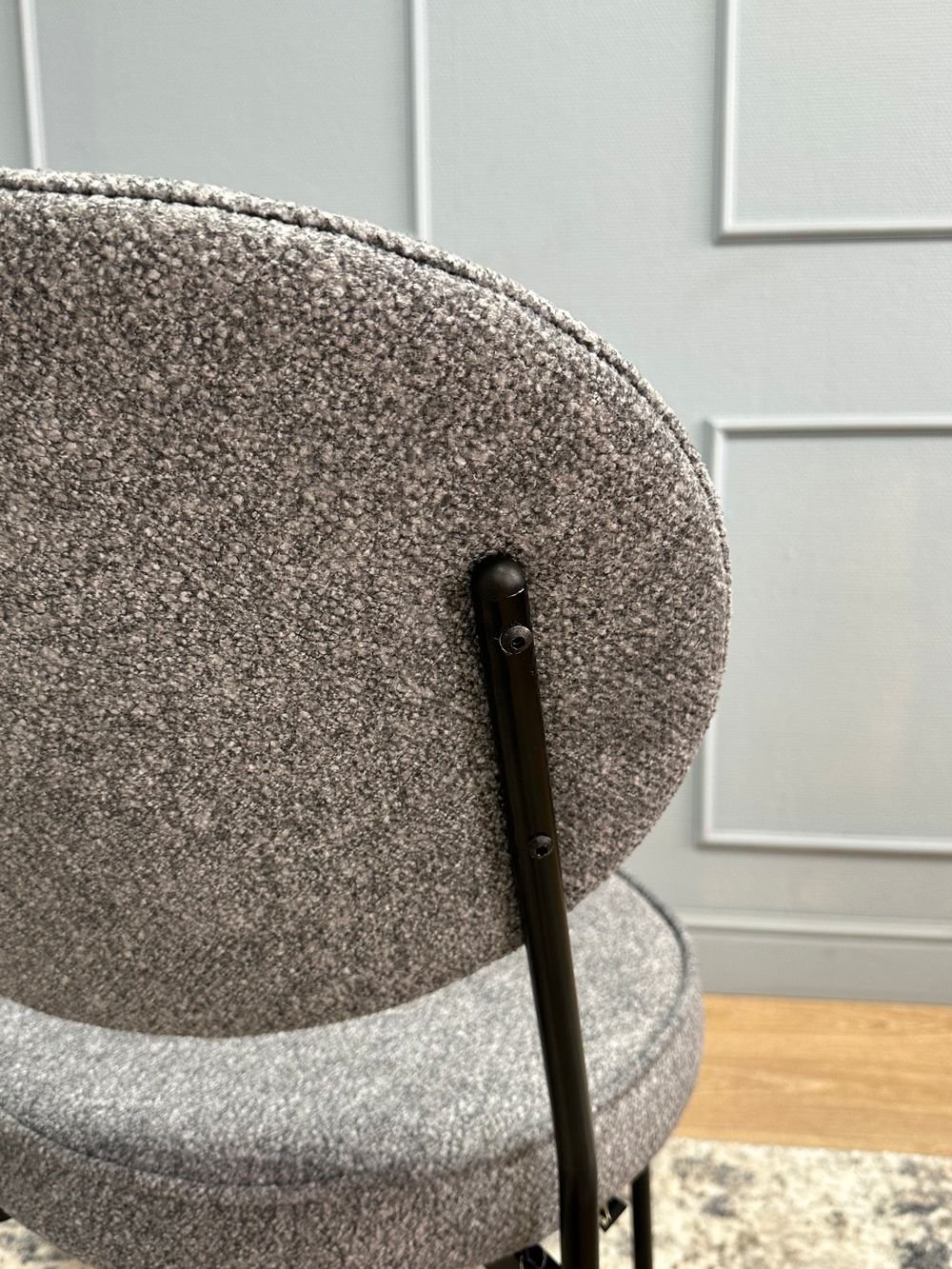 Комплект стульев 2шт KENNER 301SD черный/серый микробукле