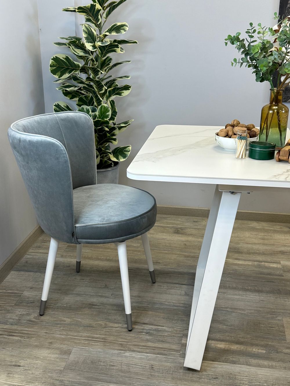 Стол KENNER AZ1200 белый/керамика мрамор белый