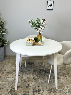 Стол KENNER 1000 М белый/стекло белое сатин