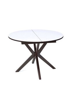 Стол KENNER B1100 венге/стекло белое сатин