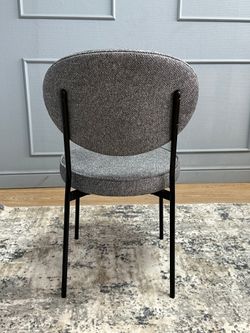 Комплект стульев 2шт KENNER 301SD черный/серый микробукле