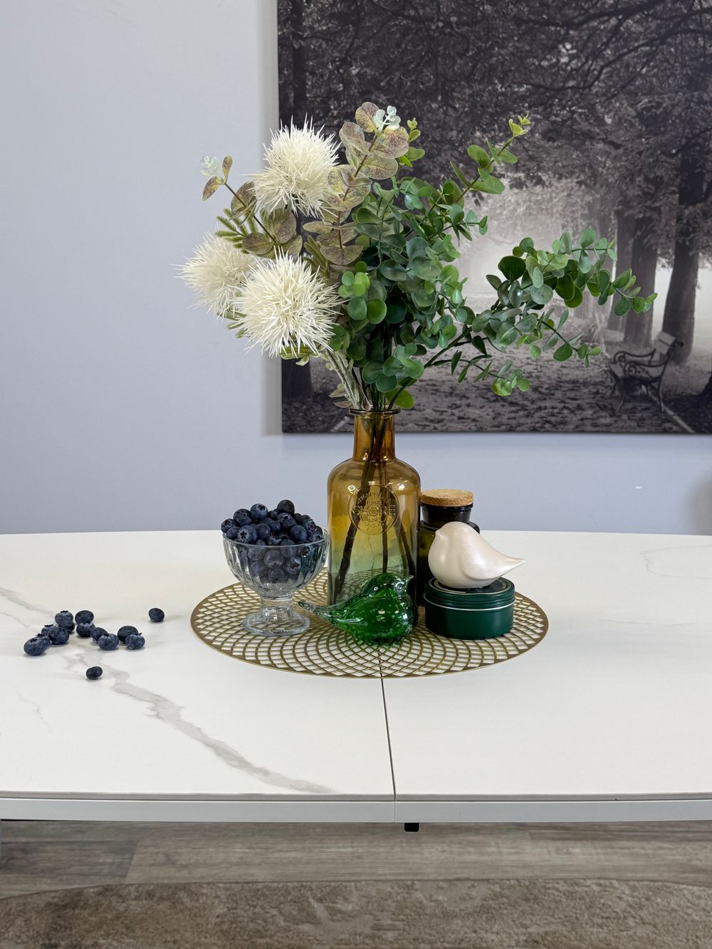 Стол Kenner AK1400, белый/керамика GLORIA WHITE арт.170190