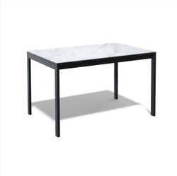 Стол Kenner LK1400, черный/керамика GLORIA WHITE 170190