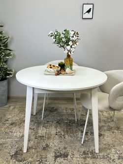 Стол KENNER 1000 М белый/стекло белое сатин