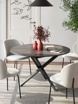 Стол KENNER DR1100 черный/сланец черный