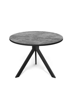 Стол KENNER RR900 черный/керамика мрамор серый глянец