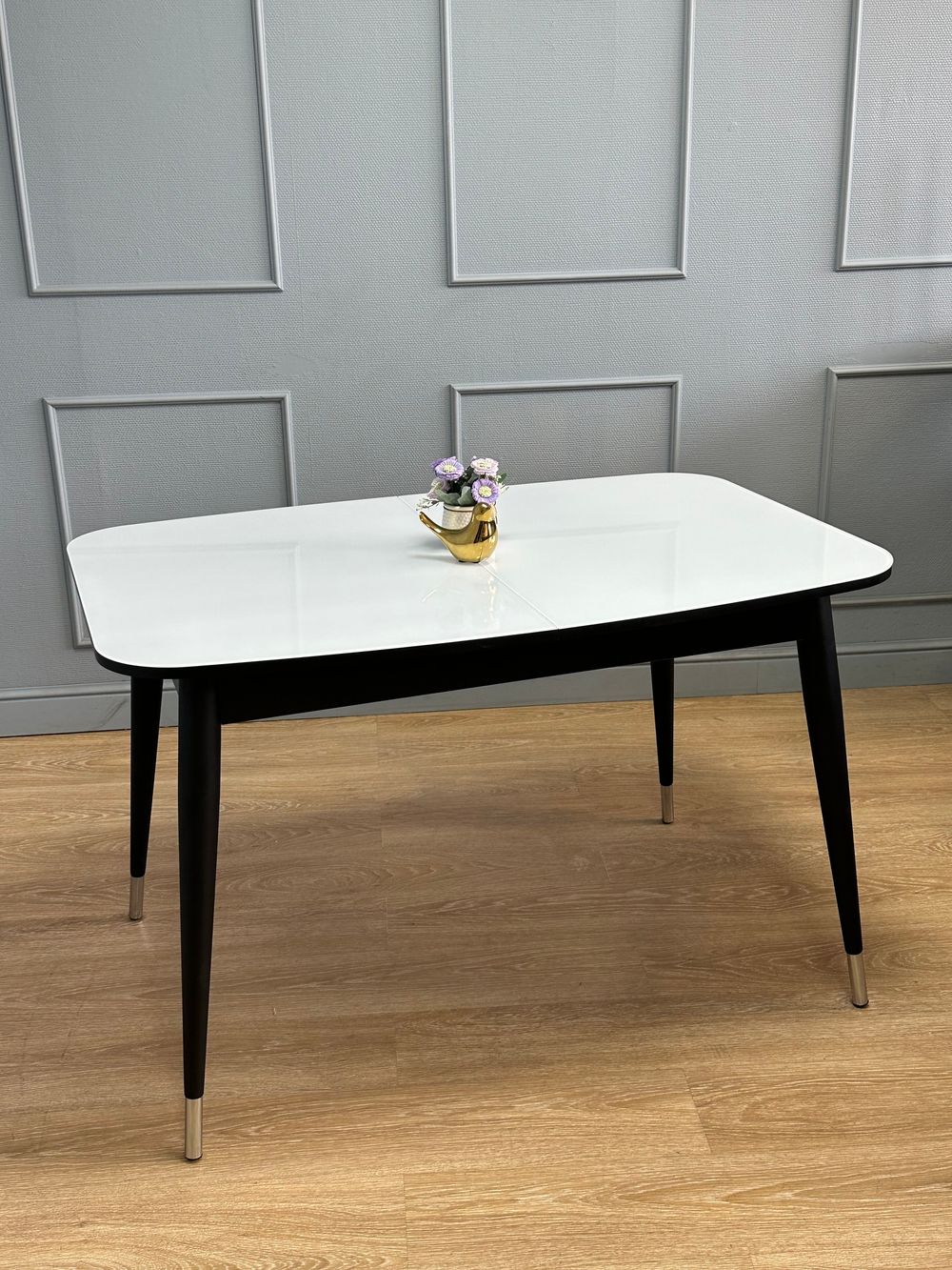 Стол KENNER K1200 венге/стекло белое сатин