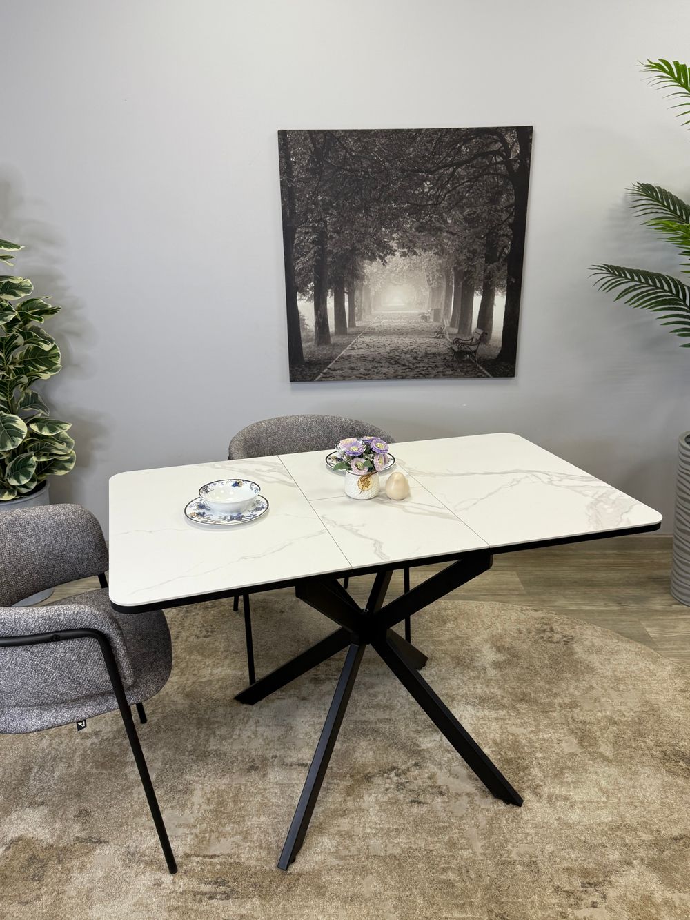 Стол Kenner BK900, белый/керамика COROLLA WHITE