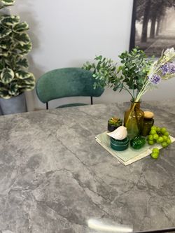 Стол KENNER DF2000 черный/керамика белая глянец