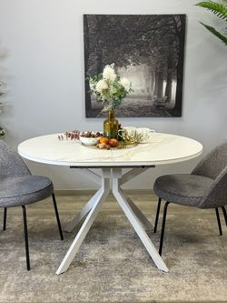 Стол KENNER DO1200 белый/керамика белая