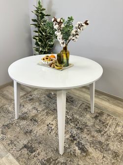 Стол KENNER 1000 М белый/стекло белое глянец