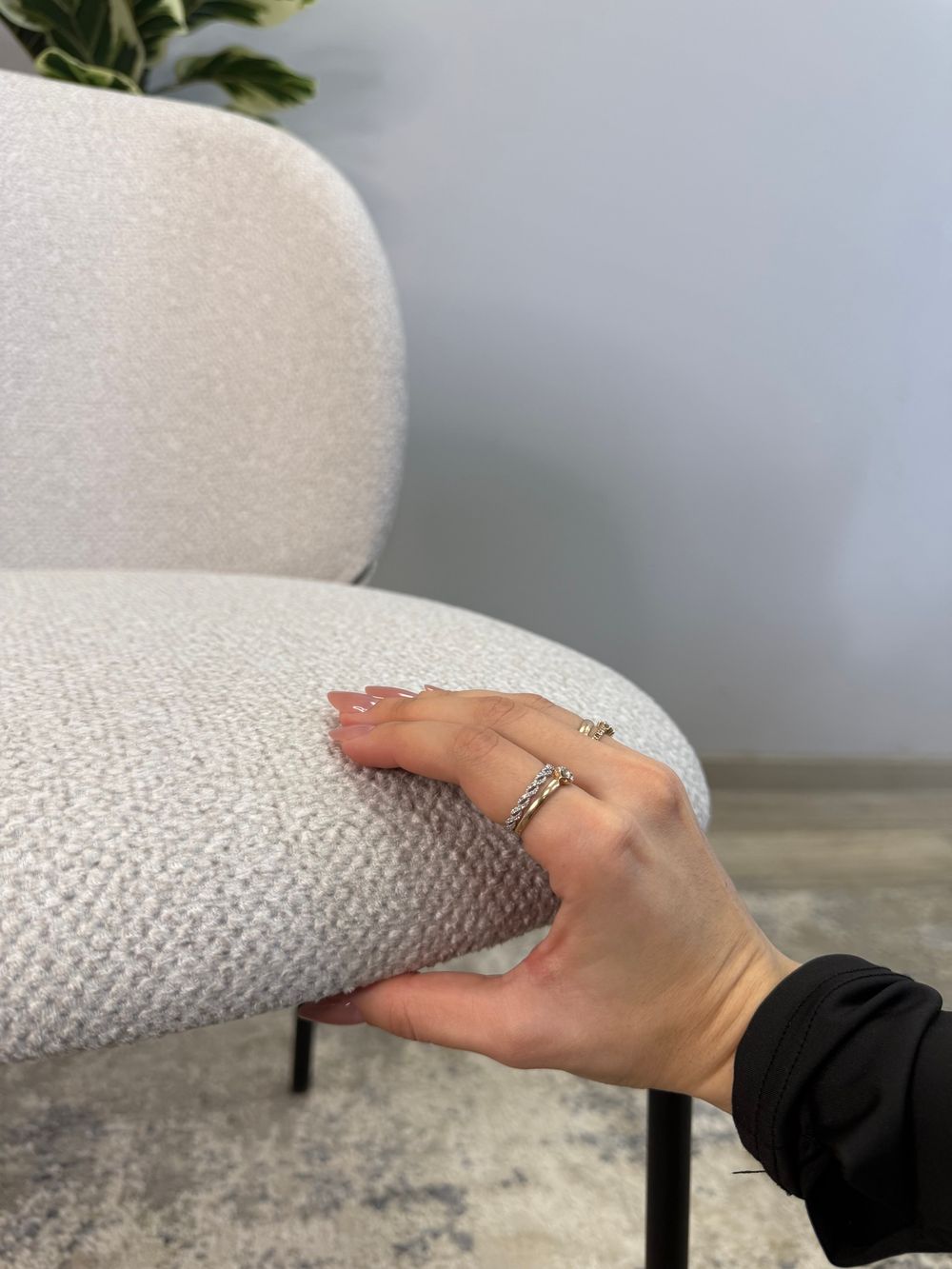 Стул KENNER 307SD черный/серебристый