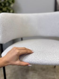 Стул KENNER 303SD черный/микробукле серебристый