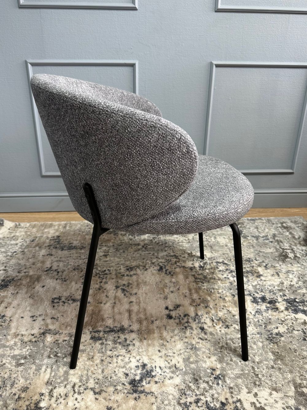 Комплект стульев 2шт KENNER 305SD черный/серый микробукле