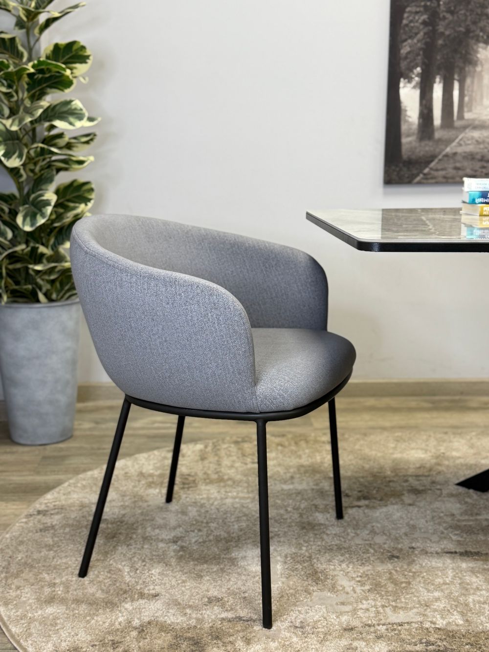 Стул KENNER 313SD черный/серый