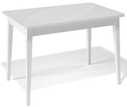 Стол KENNER 1100 М белый/стекло белое глянец