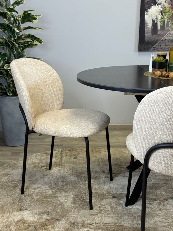 Стул KENNER 307SD черный/бежевый