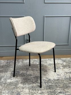 Комплект стульев 2шт KENNER 302SD черный/бежевый микробукле