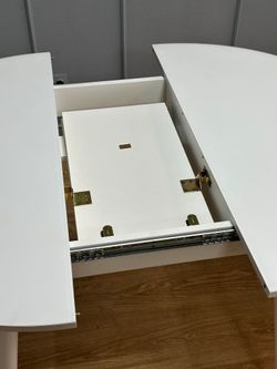 Стол KENNER K1000 белый/стекло белое сатин