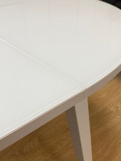 Стол KENNER 1000 М белый/стекло белое глянец