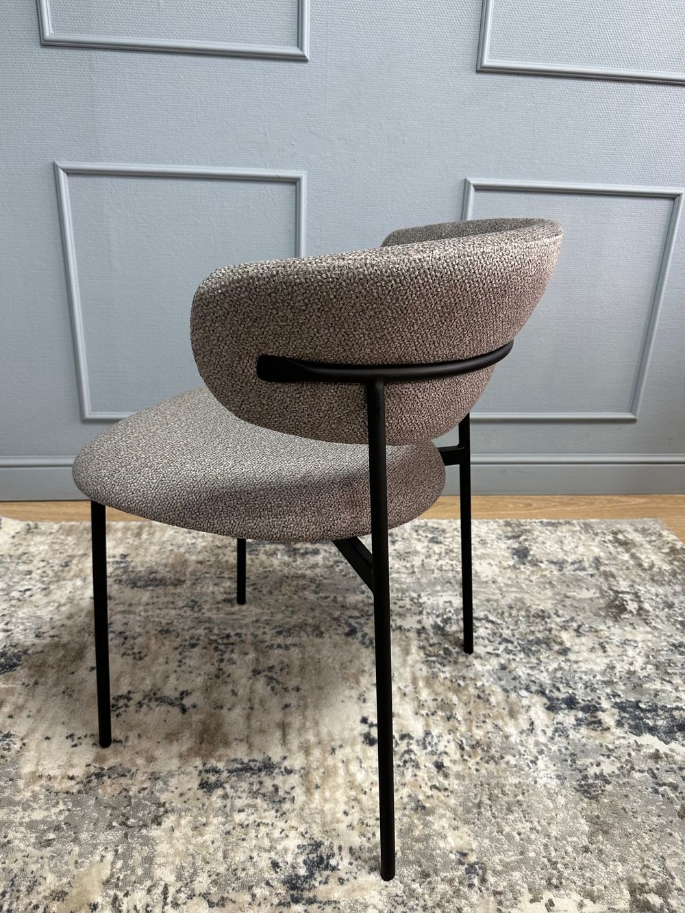 Комплект стульев 2шт KENNER 309SD черный/микробукле капучино