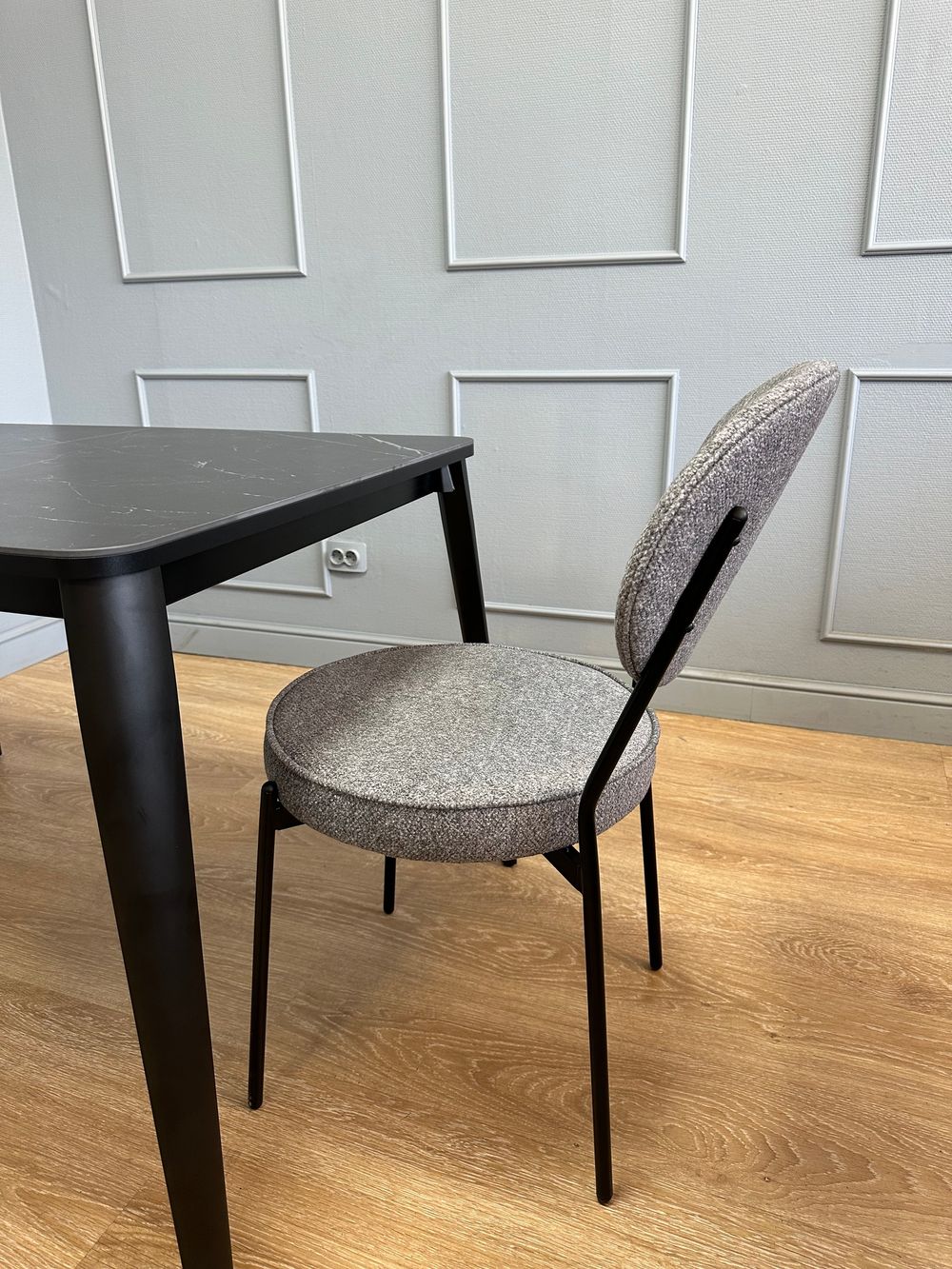 Стол KENNER KS1200 черный/керамика мрамор черный