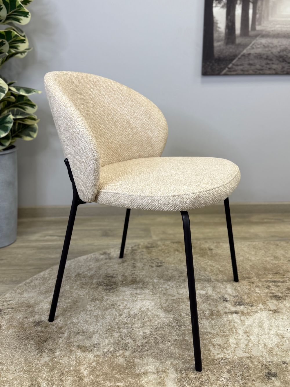 Стул KENNER 304SD черный/бежевый микробукле