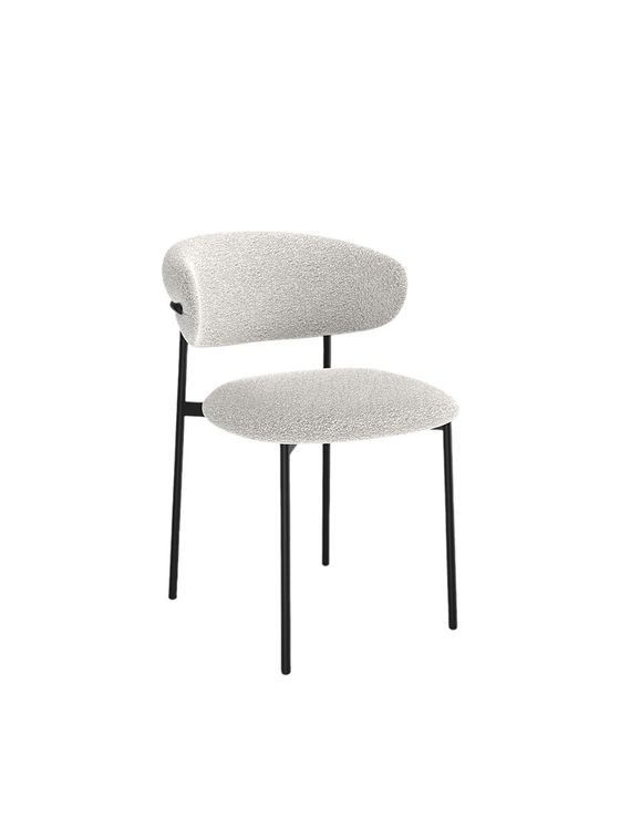 Стул KENNER 309SD черный/микробукле серебристый