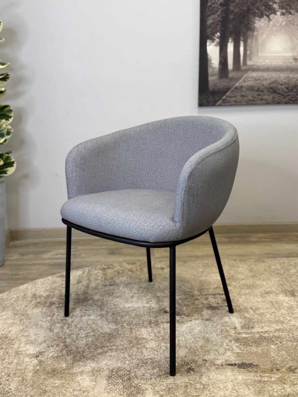 Стул KENNER 313SD черный/серый