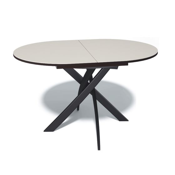 Стол KENNER B1300 венге/стекло крем сатин