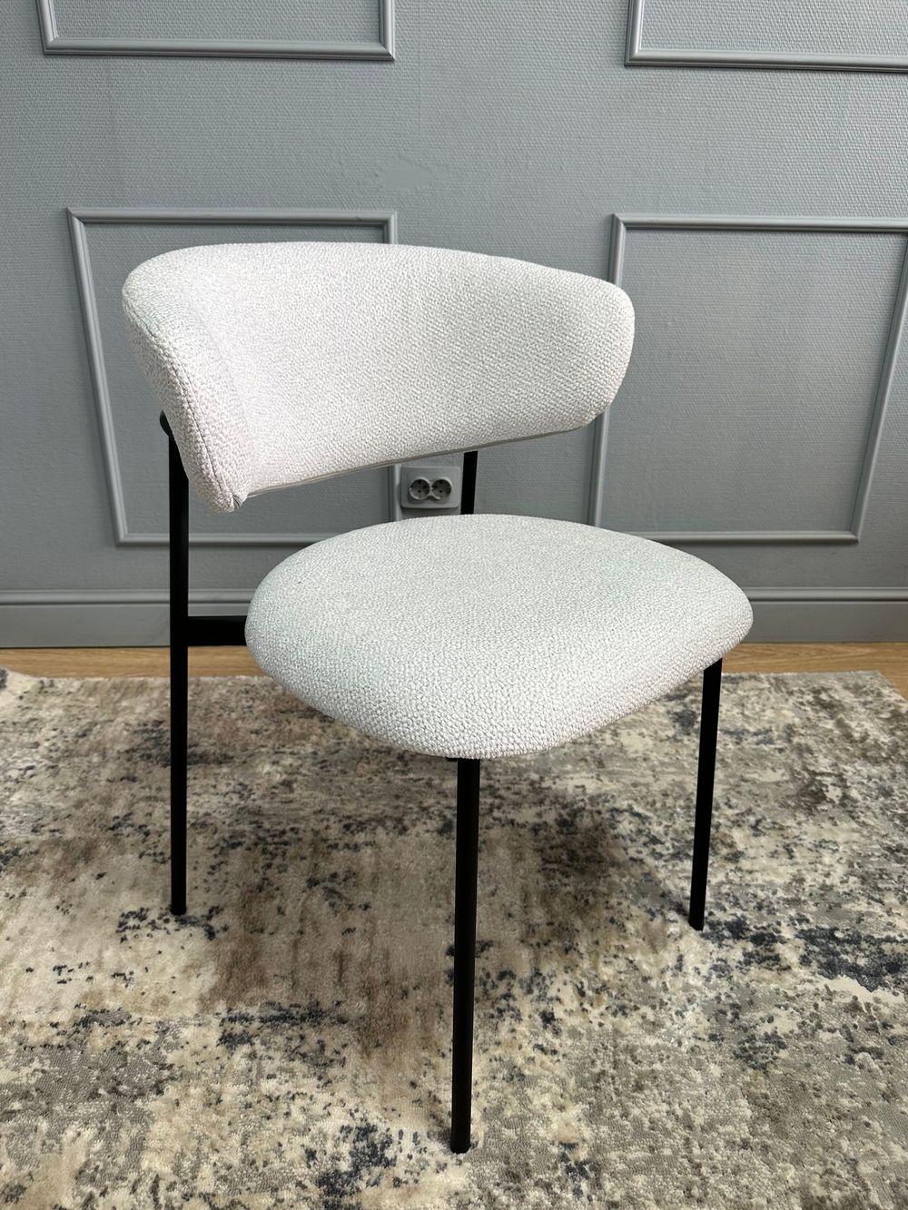 Комплект стульев 2шт KENNER 309SD черный/микробукле серебристый