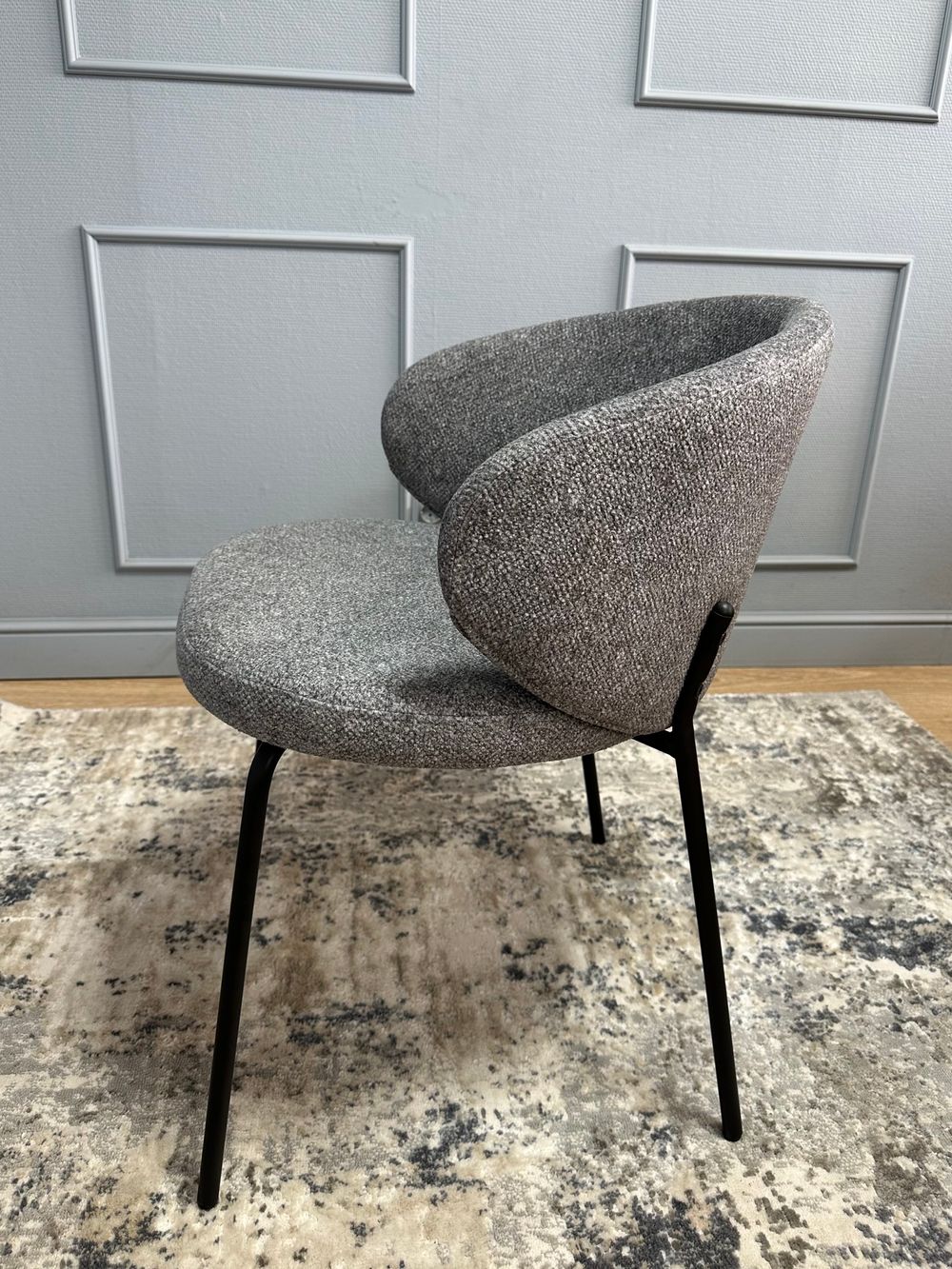 Комплект стульев 2шт KENNER 305SD черный/серый микробукле