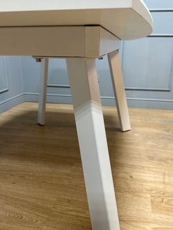 Стол KENNER SL1600 белый/стекло белое сатин