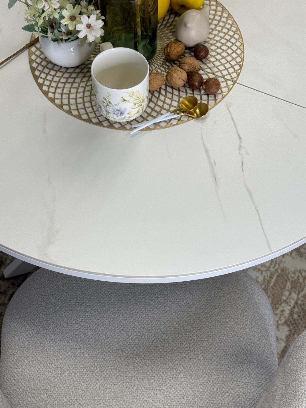 Стол KENNER R1000s белый/керамика белая