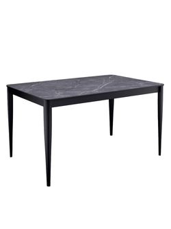 Стол KENNER KS1400 черный/керамика мрамор черный