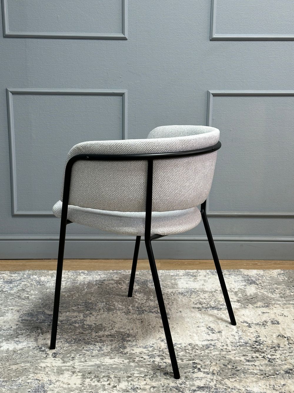 Комплект стульев 2шт KENNER 303SD черный/микробукле серебристый