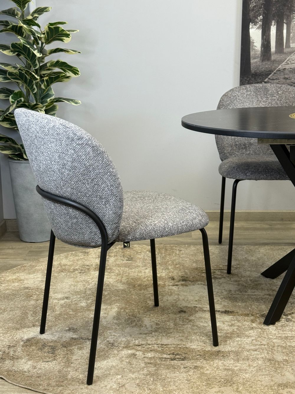 Стул KENNER 307SD черный/серый