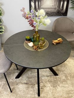 Стол KENNER AR1000 черный/керамика темно-серая