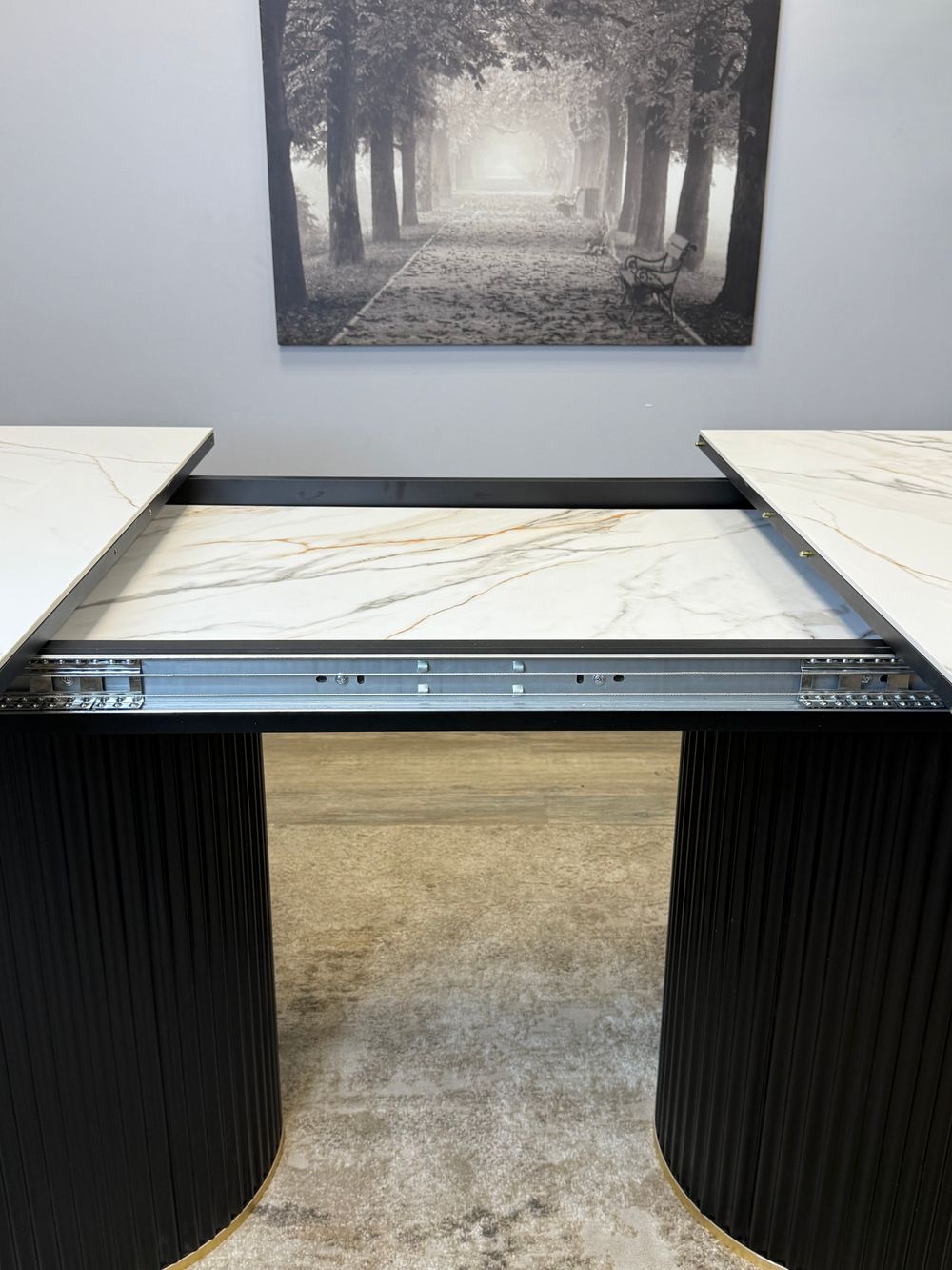 Стол KENNER LDs2000 белый/керамика GILT WHITE