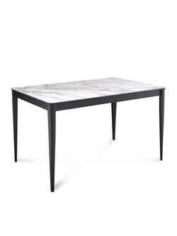 Стол KENNER KS1200 черный/керамика мрамор золотой