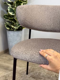 Стул KENNER 309SD черный/микробукле капучино