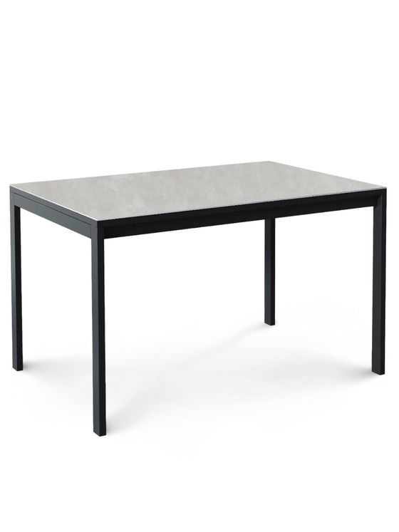 Стол Kenner LK1400, черный/керамика CARMEN LIGHT GRAY 170156
