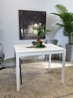 Стол KENNER LK1000 белый/керамика GLORIA WHITE