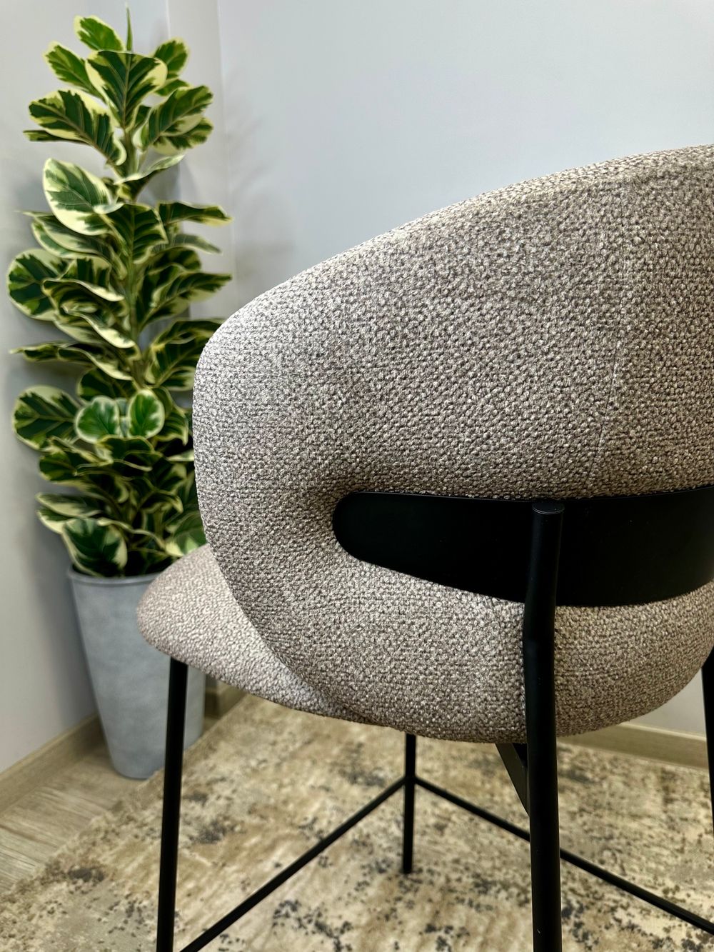 Стул KENNER 306SD ПБ черный/капучино