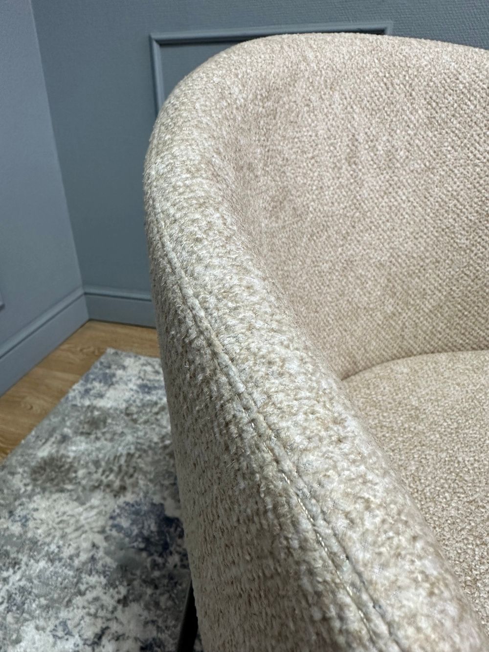 Комплект стульев 2шт KENNER 305SD черный/бежевый микробукле