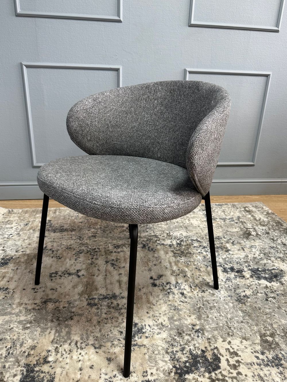 Комплект стульев 2шт KENNER 305SD черный/серый микробукле