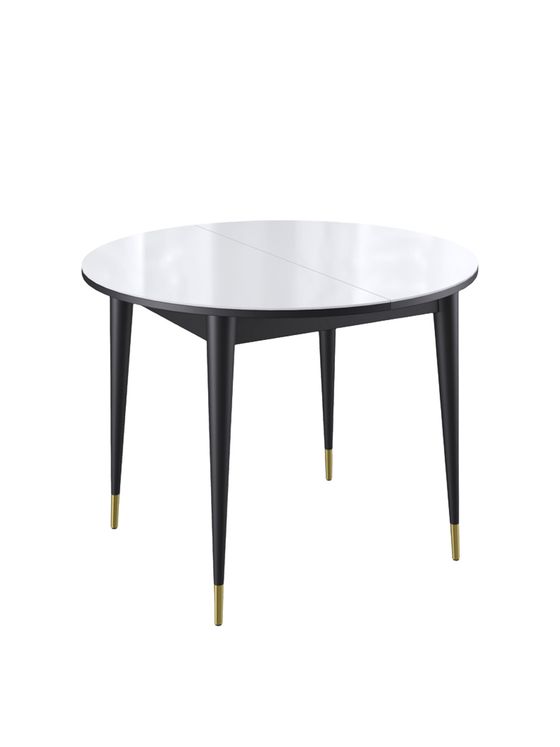 Стол KENNER 1000K венге/стекло белое глянец