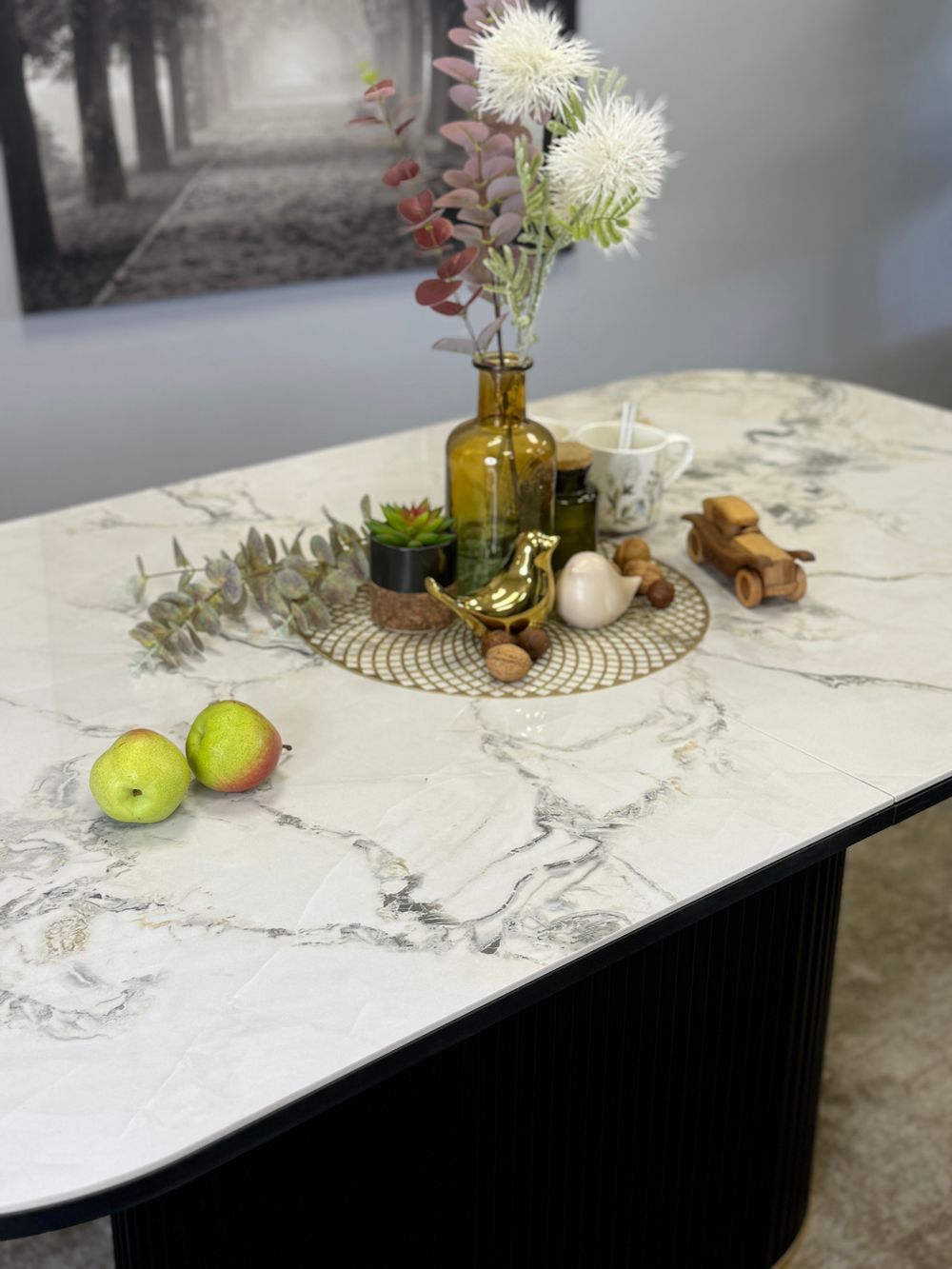 Стол Kenner LDs1600, черный/керамика SHAKESPEARE BLACK