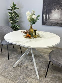 Стол KENNER DO1200 белый/керамика белая