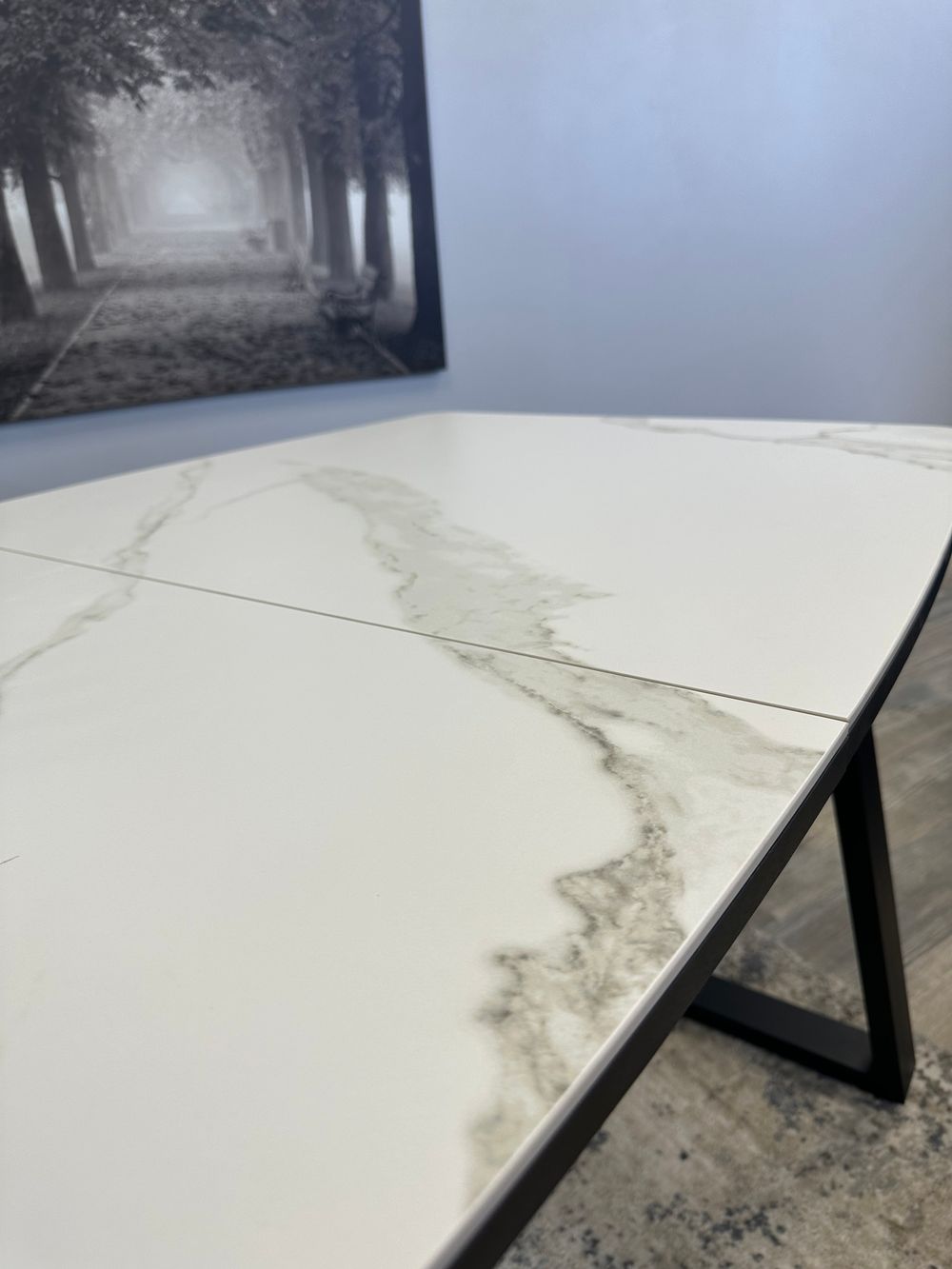 Стол KENNER AZ1400 черный/керамика белая